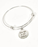 Encouragement Gift, Live Life To The Fullest Bracelet, Stacking Bangle, Motivating Jewelry, Encouraging Jewelry, Daughter Gift, Direct Sales