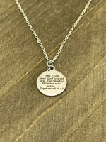 Scripture Gifts, Scripture Jewelry, The Lord Is With You Necklace, Christian Gifts, Scripture Necklace, Bible Verse Gifts, Baptism Gifts
