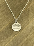 Scripture Gifts, Scripture Jewelry, The Lord Is With You Necklace, Christian Gifts, Scripture Necklace, Bible Verse Gifts, Baptism Gifts