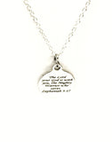 Scripture Gifts, Scripture Jewelry, The Lord Is With You Necklace, Christian Gifts, Scripture Necklace, Bible Verse Gifts, Baptism Gifts