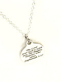 Scripture Gifts, Scripture Jewelry, The Lord Is With You Necklace, Christian Gifts, Scripture Necklace, Bible Verse Gifts, Baptism Gifts