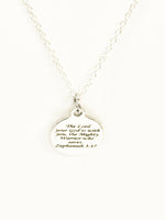 Scripture Gifts, Scripture Jewelry, The Lord Is With You Necklace, Christian Gifts, Scripture Necklace, Bible Verse Gifts, Baptism Gifts