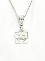 Softball Necklace, Safe At Home Necklace, Softball Player Gift, Student Athlete Gifts, Daughter Gifts, Softball Jewelry, Softball Daughter