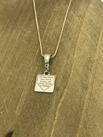 Softball Necklace, Safe At Home Necklace, Softball Player Gift, Student Athlete Gifts, Daughter Gifts, Softball Jewelry, Softball Daughter
