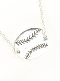 Softball Pendant Necklace, Softball Mom Jewelry, Softball Jewelry, Softball Player Jewelry, Gift For Softball Mom, Softball Coach Gift