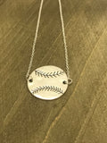 Softball Pendant Necklace, Softball Mom Jewelry, Softball Jewelry, Softball Player Jewelry, Gift For Softball Mom, Softball Coach Gift
