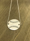 Softball Pendant Necklace, Softball Mom Jewelry, Softball Jewelry, Softball Player Jewelry, Gift For Softball Mom, Softball Coach Gift