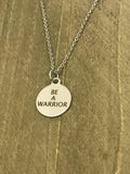 Be A Warrior Necklace, Encouragement Gift, Motivation Gift, Overcoming Struggles, Your Word Jewelry Gifts, Success Gifts, Success Moto Words