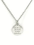Sympathy Gifts, Difficult Roads Often Lead To Beautiful Destinations Necklace, Motivation Gifts, Sympathy Jewelry, Sympathy Quote Gifts