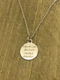 Sympathy Gifts, Difficult Roads Often Lead To Beautiful Destinations Necklace, Motivation Gifts, Sympathy Jewelry, Sympathy Quote Gifts