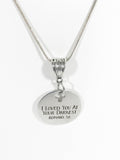 God's Love Necklace, I Loved You At Your Darkest Necklace, Romans 5 8 Necklace, Christian Jewelry, Scripture Jewelry, Bible Verse Jewelry