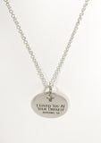 God's Love Necklace, I Loved You At Your Darkest Necklace, God's Love Jewelry, Romans 5 8 Necklace, God's Love Gift, Necklace Gift For Her