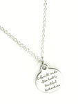 Encouragement Gift, Encouragement Necklace, Difficult Roads Often Lead to Beautiful Destinations Necklace, Sympathy Gift, Divorce Gift