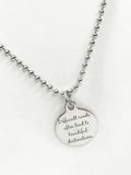 Sympathy Gift, Difficult Roads Often Lead To Difficult Destinations Necklace, Divorce Gift, Sympathy Necklace, Sympathy Jewelry Gifts