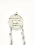 Motivation Gift, Difficult Roads Bookmark, Motivation Bookmark, Planner Bookmark, Planner Accessories, Motivation Quotes, Tough Times Gift
