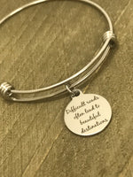 Sympathy Gift, Sympathy Jewelry, Difficult Roads Bracelet, Tough Times Gift, Sympathy Bracelet, Motivating Jewelry Gift, Encouraging Gift