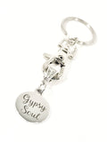 Gypsy Soul Keychain, Gypsy Soul Gifts, Gypsy Soul Jewelry, Valentine Girlfriend Gifts, New Car Gift, Traveler Gift, Moving Away Gift For Her