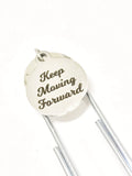 Keep Moving Forward Bookmark, Paper Clip Bookmark, Planner Book Mark, Keep Moving Forward Paper Clip, Planner Gifts, Planner Accessories