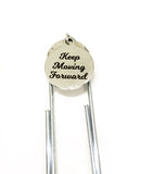 Keep Moving Forward Bookmark, Paper Clip Bookmark, Planner Book Mark, Keep Moving Forward Paper Clip, Planner Gifts, Planner Accessories