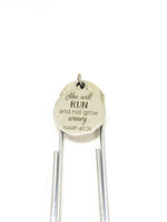 Christian Bookmark, She Will Run And Not Grow Weary Bookmark, Planner Paper Clip Bookmark, Christian Gifts, Christian Bible Scripture Gift