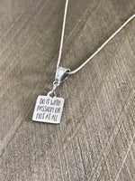Motivation Gift, Do It With Passion Or Not At All Necklace Gift, Motivation Necklace, Motivation Jewelry, Success Quotes, Motivation Quote
