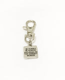 Encouragement Gift, Sports Encouragement, New Job Gift, Be Humble Be Hungry Be The Hardest Worker, Zipper Pull Charm, Sports Bag Charm