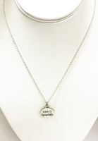 Daughter Necklace, Born To Sparkle Necklace, Daughter Gift, Encouraging Necklace, Daughter Valentine, Sparkle Necklace, Girlfriend Gift