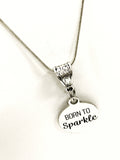 Motivating Jewelry, Born To Sparkle Necklace, Motivating Gifts, Encouraging Jewelry, Daughter Jewelry, Valentine Jewelry Gift For Her