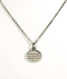 Scripture Jewelry, He That Doeth The Will Of God Necklace, Scripture Necklace, Jewelry Gift, 1 John 2 17 Necklace, Scripture Jewelry Gifts