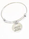 Christian Bracelet, Christian Gifts, Jesus Is The Answer Bracelet,  Christian Jewelry, Religious Bracelet, Religious Gift, Sunday Jewelry