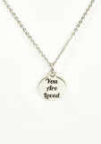 Love Necklace, You Are Loved Necklace, Love Jewelry, Daughter Necklace, Wife Necklace, Girlfriend Gift, Christian Love Gift, Daughter Gift