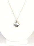 Baseball Mom Necklace, Baseball Mom Gift, Mother's Day Necklace Gift, Gift For Baseball Mom, Baseball Mom Jewelry, Team Mom Gift For Her