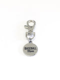 Baseball Mom Gifts, Baseball Mom Zipper Pull, Baseball Mom Purse Charm, Baseball Mom Bag Charm, Mother's Day Gifts, Proud Baseball Mom Gift