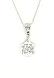 Christian Necklace, The Old Life Is Gone A New Life Has Begun, Christian Jewelry, Christian Gifts, Bible Verse Necklace, Baptism Necklace