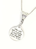 Christian Necklace, The Old Life Is Gone A New Life Has Begun, Christian Jewelry, Christian Gifts, Bible Verse Necklace, Baptism Necklace
