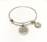 Baseball Bracelet, Softball Bracelet, Let The Field Be Joyful Bracelet, Bible Verse Bracelet, Christian Athlete Gift, Baseball Mom Jewelry