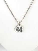Christian Gift, Recovery Gift, The Old Life Is Gone A New Life Has Begun Necklace, Men Christian Jewelry, Christian Necklace, Baptism Gift