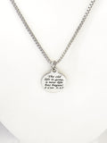 Christian Gift, Recovery Gift, The Old Life Is Gone A New Life Has Begun Necklace, Men Christian Jewelry, Christian Necklace, Baptism Gift