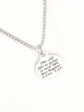 Christian Gift, Recovery Gift, The Old Life Is Gone A New Life Has Begun Necklace, Men Christian Jewelry, Christian Necklace, Baptism Gift