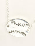 Softball Pendant Necklace, Softball Mom Jewelry, Softball Jewelry, Softball Player Jewelry, Gift For Softball Mom, Softball Coach Gift