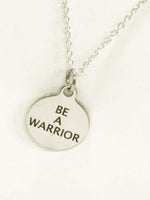 Be A Warrior Necklace, Encouragement Gift, Motivation Gift, Overcoming Struggles, Your Word Jewelry Gifts, Success Gifts, Success Moto Words