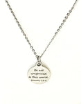 Christian Necklace, Be Not Conformed To This World Necklace, Christian Jewelry, Romans 12 2 Necklace, Christian Confirmation Gifts For Her,