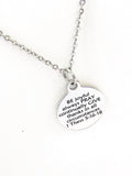 Christian Jewelry, Be Pray Give Necklace, Christian Necklace, Christian Gift, Graduation Necklace, Be Joyful, Always Pray, Give Thanks