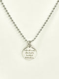 Sympathy Gift, Difficult Roads Often Lead To Difficult Destinations Necklace, Divorce Gift, Sympathy Necklace, Sympathy Jewelry Gifts