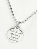 Sympathy Gift, Difficult Roads Often Lead To Difficult Destinations Necklace, Divorce Gift, Sympathy Necklace, Sympathy Jewelry Gifts