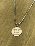 Sympathy Gift, Difficult Roads Often Lead To Difficult Destinations Necklace, Divorce Gift, Sympathy Necklace, Sympathy Jewelry Gifts