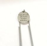 Motivation Gift, Difficult Roads Bookmark, Motivation Bookmark, Planner Bookmark, Planner Accessories, Motivation Quotes, Tough Times Gift