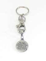 Christian Gifts, Be Pray Give Keychain, Christian Keychain, Christian Charms, Keychain Gifts, Scripture Gifts,  Bible Verse Charm Gifts