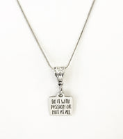 Motivation Gift, Do It With Passion Or Not At All Necklace Gift, Motivation Necklace, Motivation Jewelry, Success Quotes, Motivation Quote