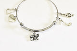 Band Mom Gift, Band Mom Charm Bracelet, Band Mom Jewelry, Gift For Her, Band Grandmother, Music Charms, Gift For Mom, Band Grandma Gift